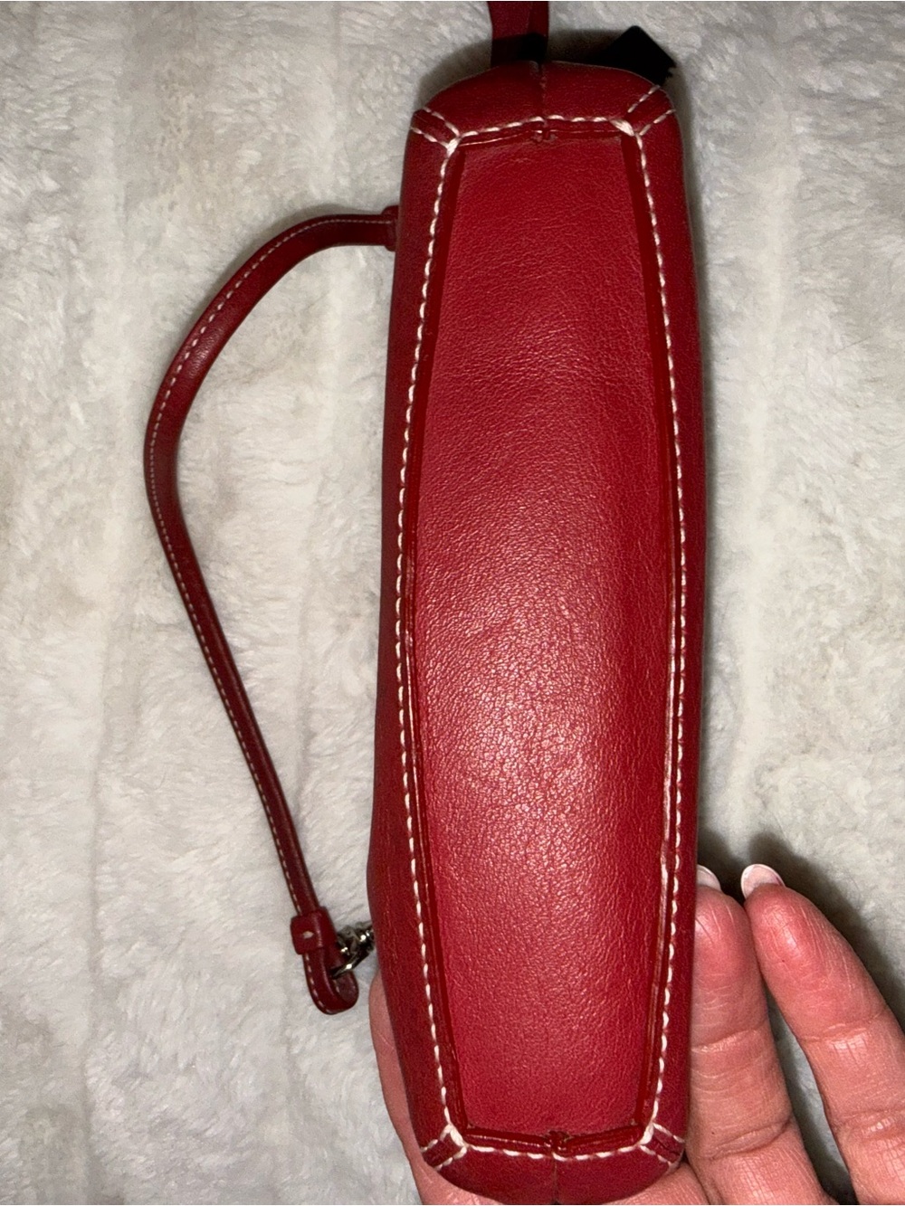 Coach Red Leather Wristlet - Picture 5 of 6